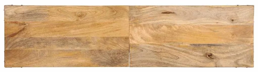 Mesa consola 140x35x70 cm madeira de mangueira maciça