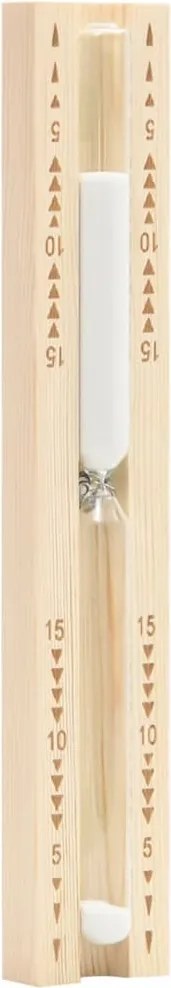 vidaXL Temporizador de areia 15min para sauna madeira de pinho maciça