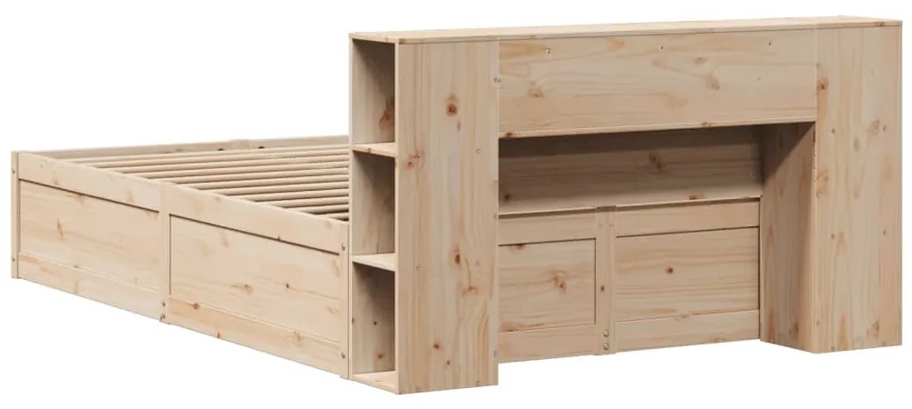 Cama sem colchão 120x190 cm madeira de pinho maciça
