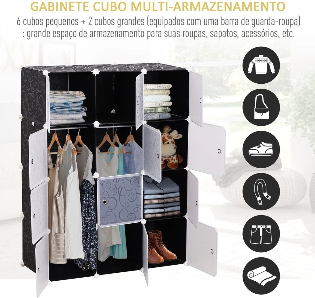 Móvel Modular de 12 Cubos