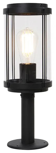 LED Candeeiro de exterior design inteligente preto 40cm com wifi ST64 - Schiedam Design