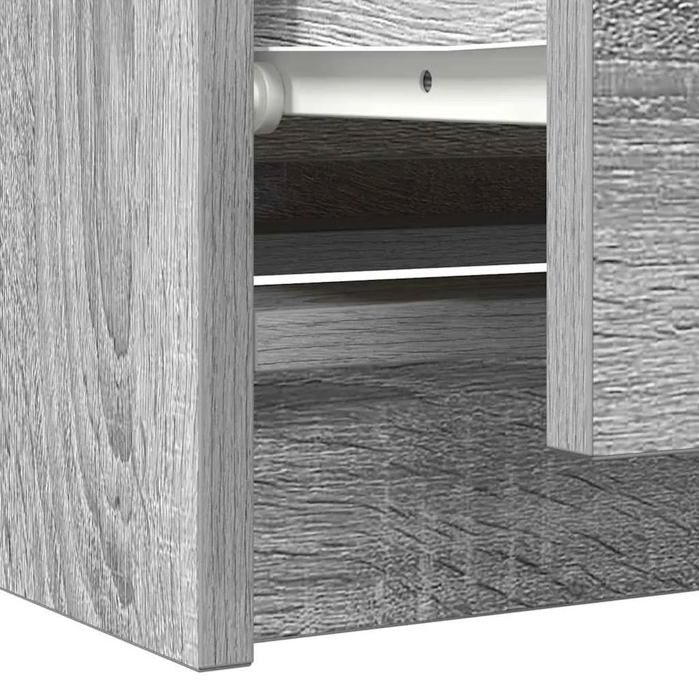 Móvel de TV 100x35x54 cm derivados de madeira cinzento sonoma