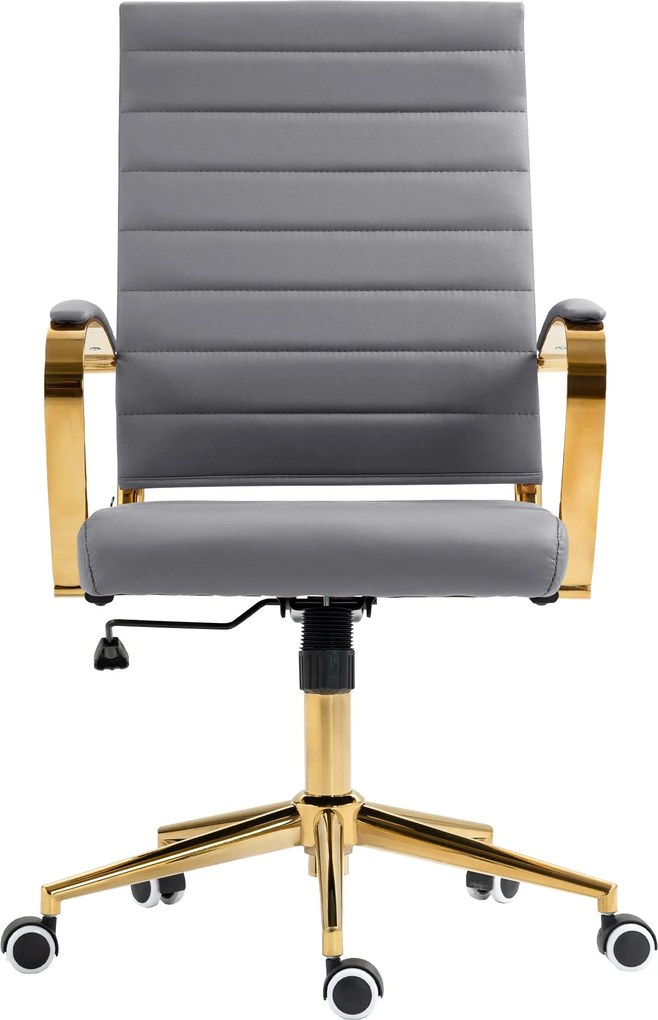 Cadeira de Escritório Havana Couro Sintético Cinzenta