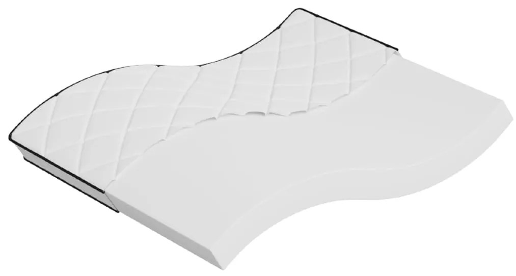 vidaXL Colchão de espuma médio suave 160x200 cm