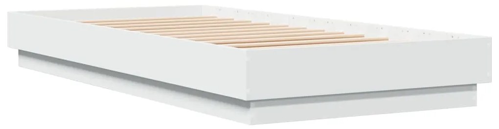 Estrutura de cama 90x200 cm derivados de madeira branco