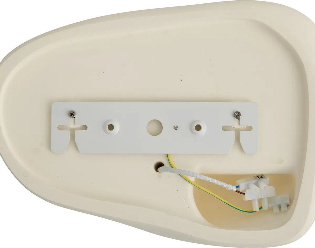 Candeeiro de Parede Japandi Creme 30cm - Pietra