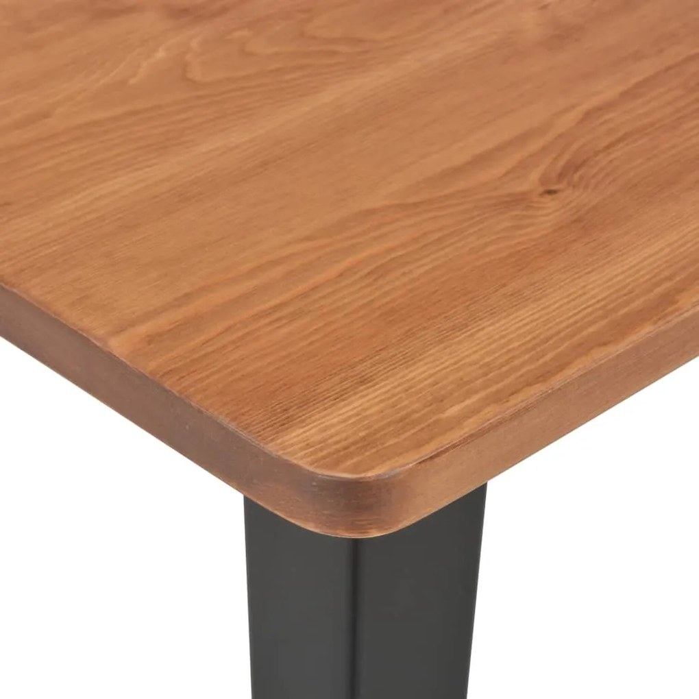 3 pcs conjunto de bar em aço castanho e preto