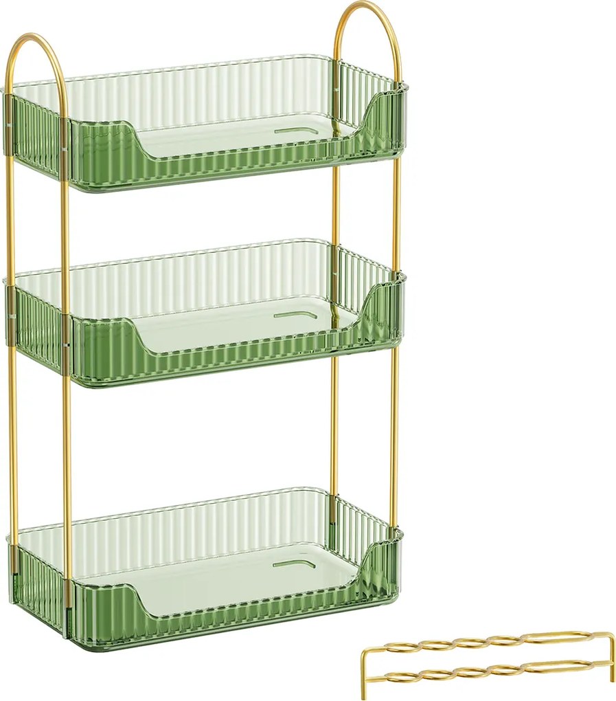 Organizador de maquilhagem para toucador – ideia para presente, verde claro