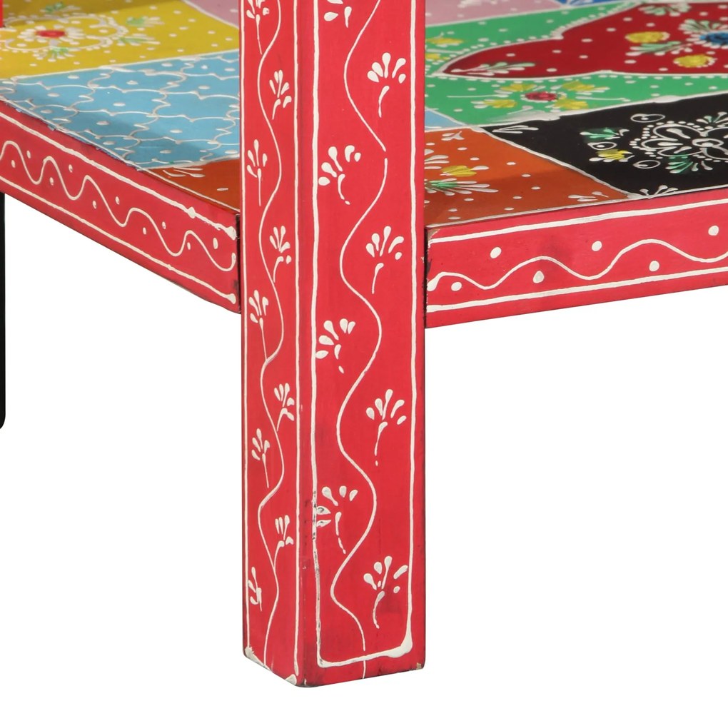 Mesa de Consola vidaXL com Gavetas Multicolorida em Madeira Engenharia