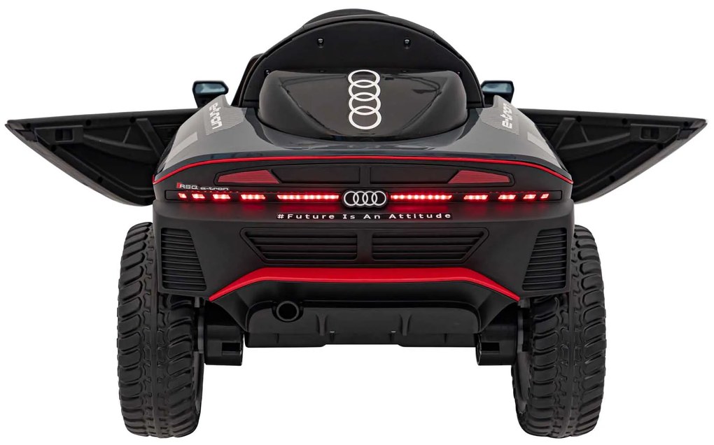 Carro elétrico para Crianças 12V Audi RSQ E-TRON, Rodas de EVA, Assento de couro, Cinzento