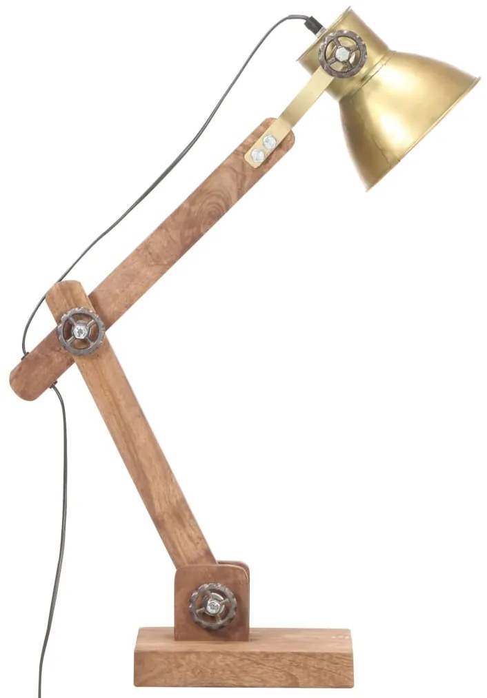 Candeeiro secretária industrial redondo 58x18x90cm E27 bronze