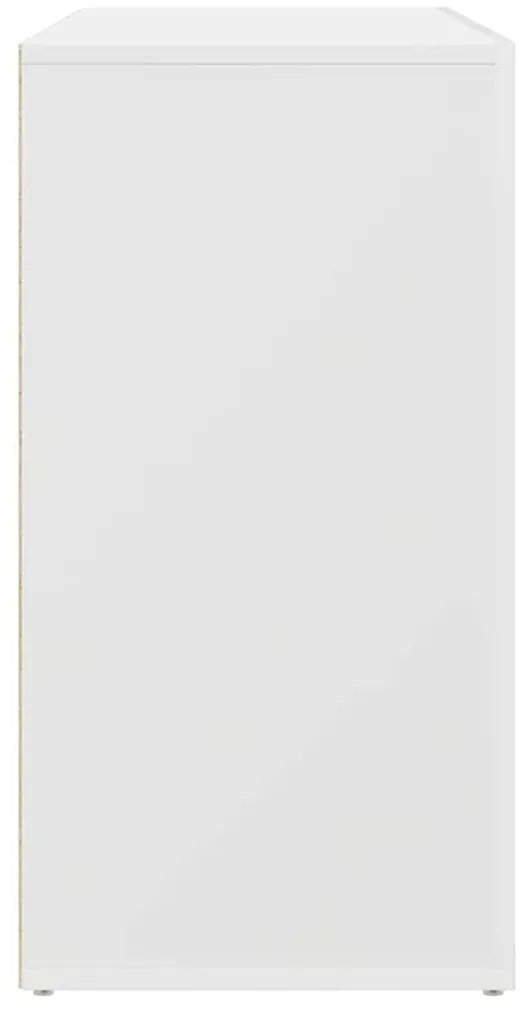 Aparador Branco Branco Madeira 120 x 36 x 69 cm Armazenamento