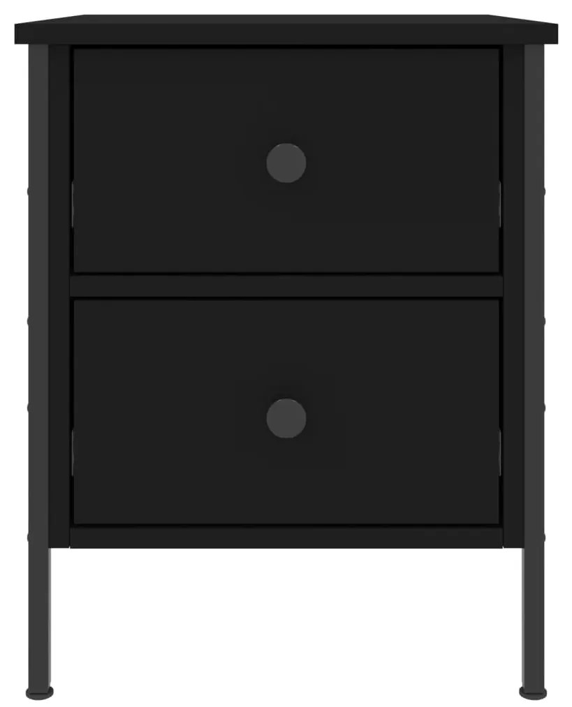 Mesa de cabeceira 40x42x50 cm derivados de madeira preto
