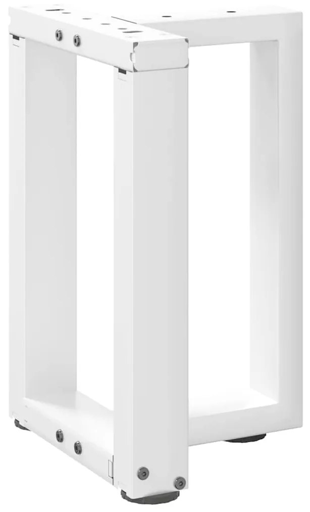 Pés para mesa de centro em forma de T, 2 peças, branco, 38x25x(42-43)