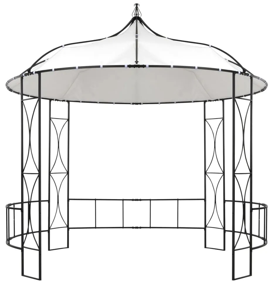 Gazebo redondo 300x290 cm branco