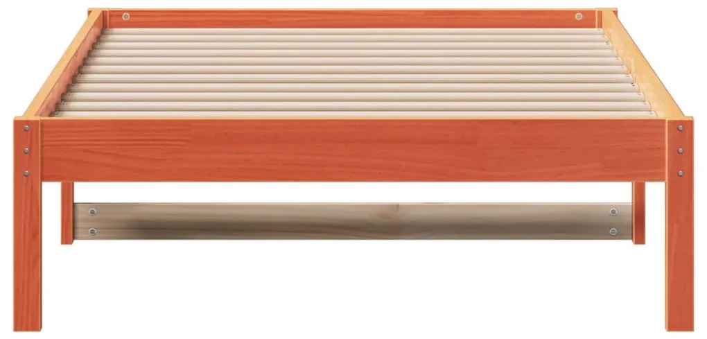 Sofá-cama sem colchão 80x200 cm madeira de pinho castanho cera