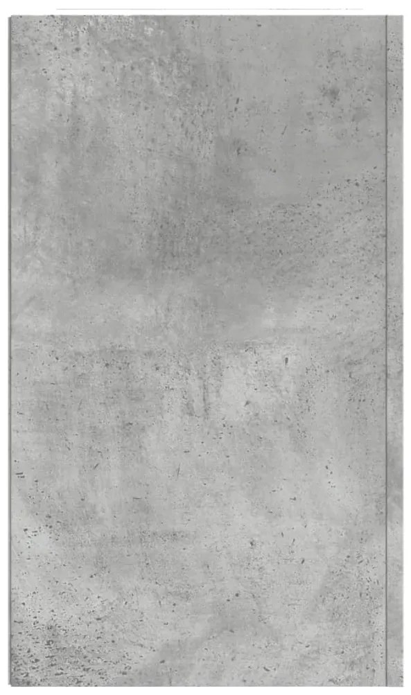 Armário parede 75x35x60 cm derivados madeira cinzento cimento