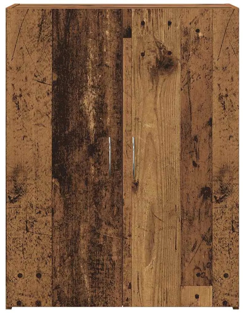 Armário de Escritório de Madeira Velha 60 x 32 x 77,5 cm - Madeira de
