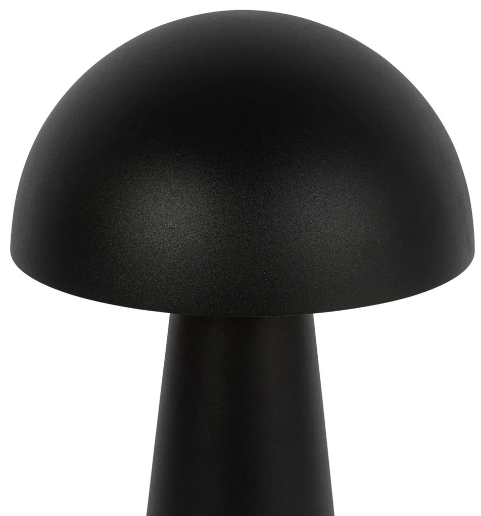 Candeeiro de pé exterior preto 50 cm - Mushroom Design