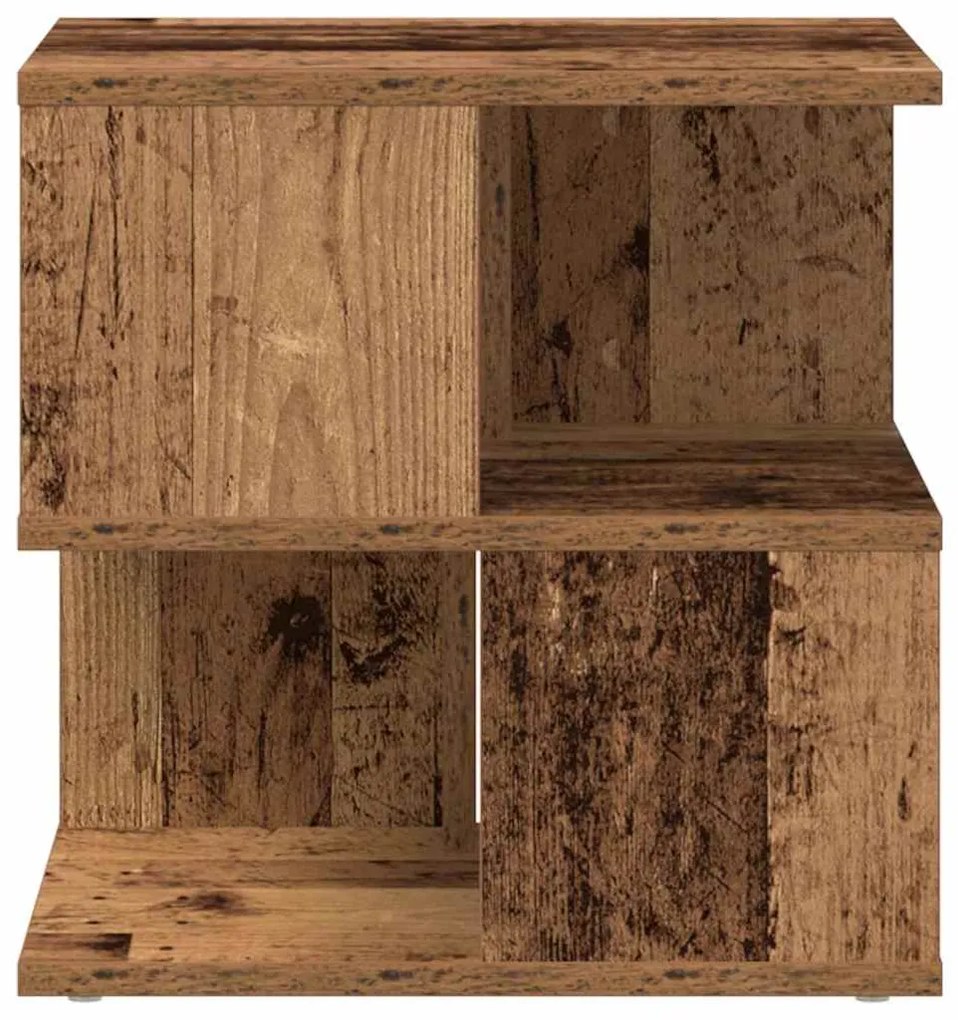 Mesa de Apoio vidaXL em Madeira Velha 40x40x40 cm em Madeira de Engenh