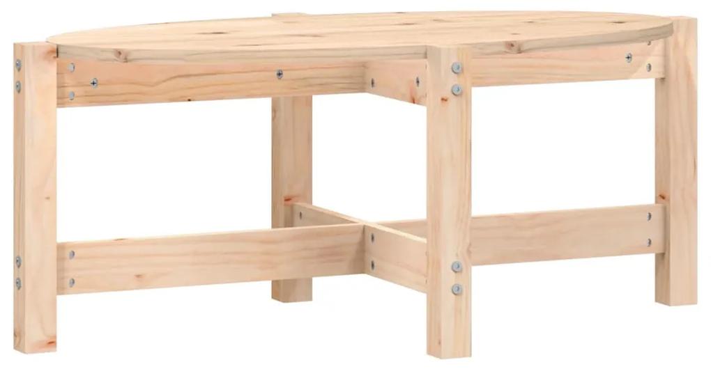 Mesa de centro 87x48x35 cm madeira de pinho maciça