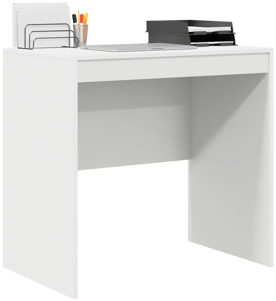 Mesa Branca 80x50x76 cm Madeira Revestida