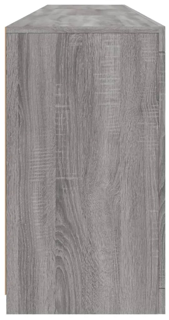Aparador com luzes LED 181,5x37x67 cm cinzento sonoma