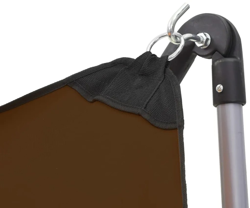 Rede com suporte dobrável castanho