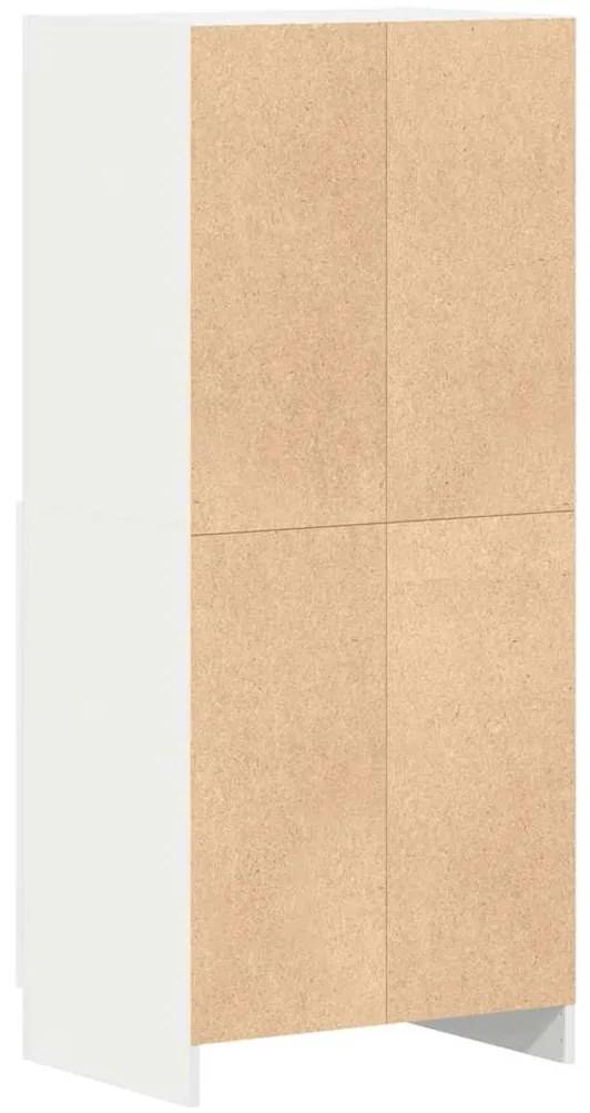 Armário de cozinha 57x41,5x131,5 cm derivados de madeira branco