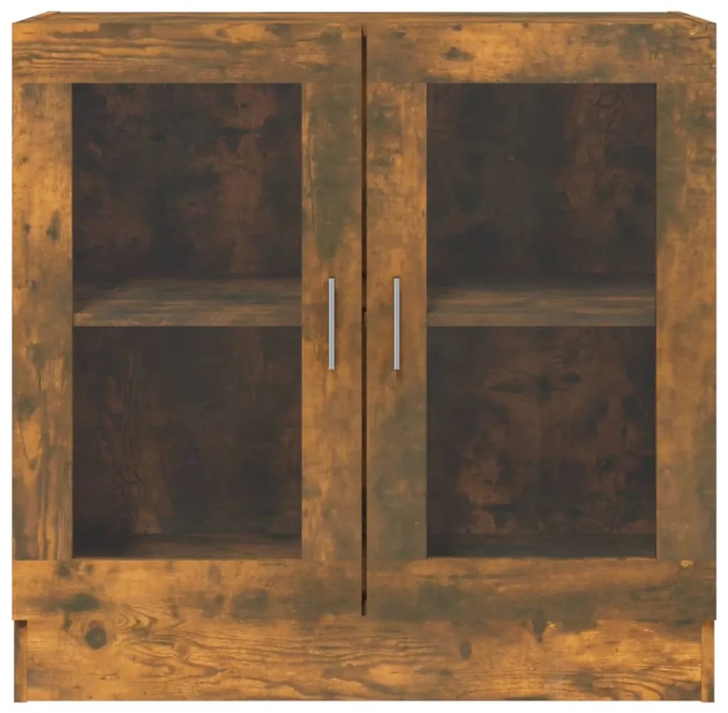 Vitrine 82,5x30,5x80 cm derivados de madeira carvalho fumado