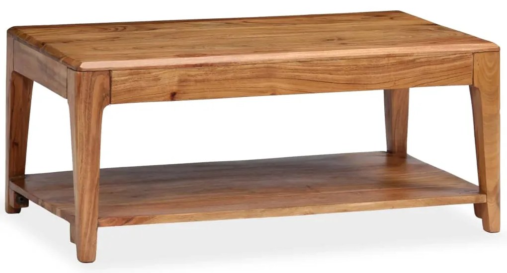 Mesa de centro em madeira maciça 88x50x38 cm