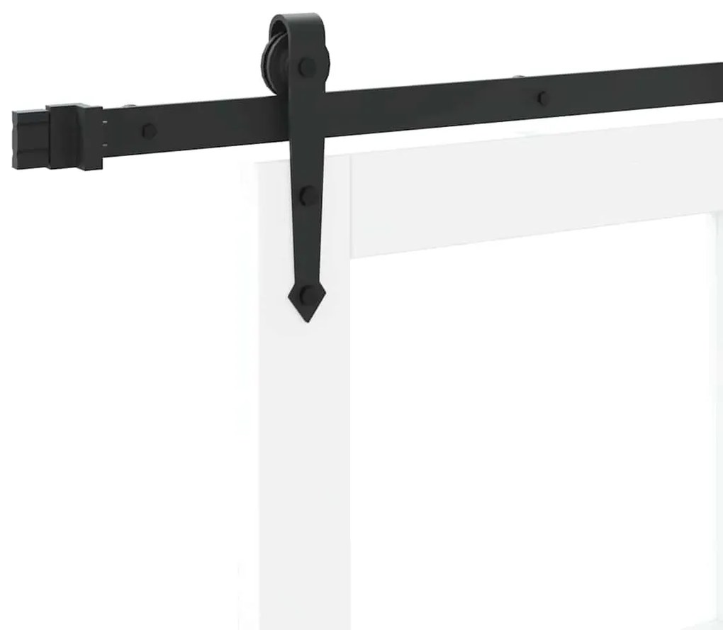Porta Deslizante vidaXL com Conjunto de Hardware "ORKDAL" Branca 86x21