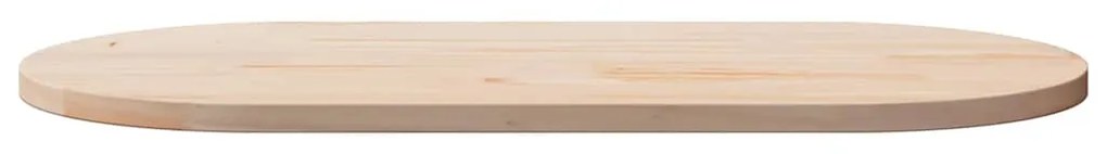 Tampo de mesa oval 100x50x2,5 cm madeira de pinho maciça