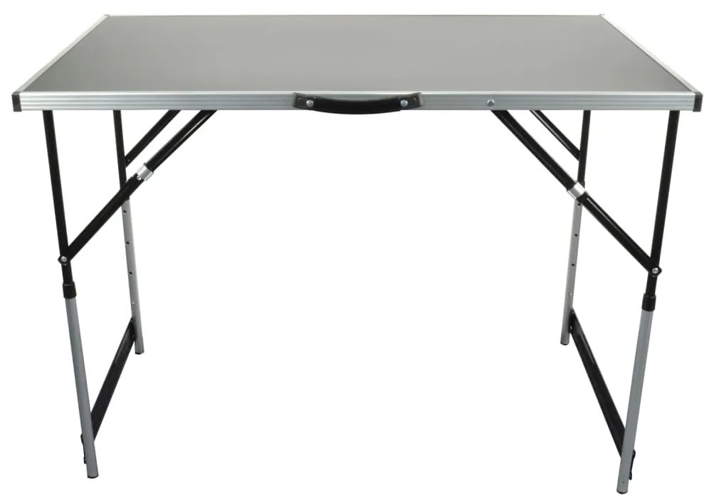 Brüder Mannesmann Conjunto de mesa dobrável multifunções 3pcs alumínio