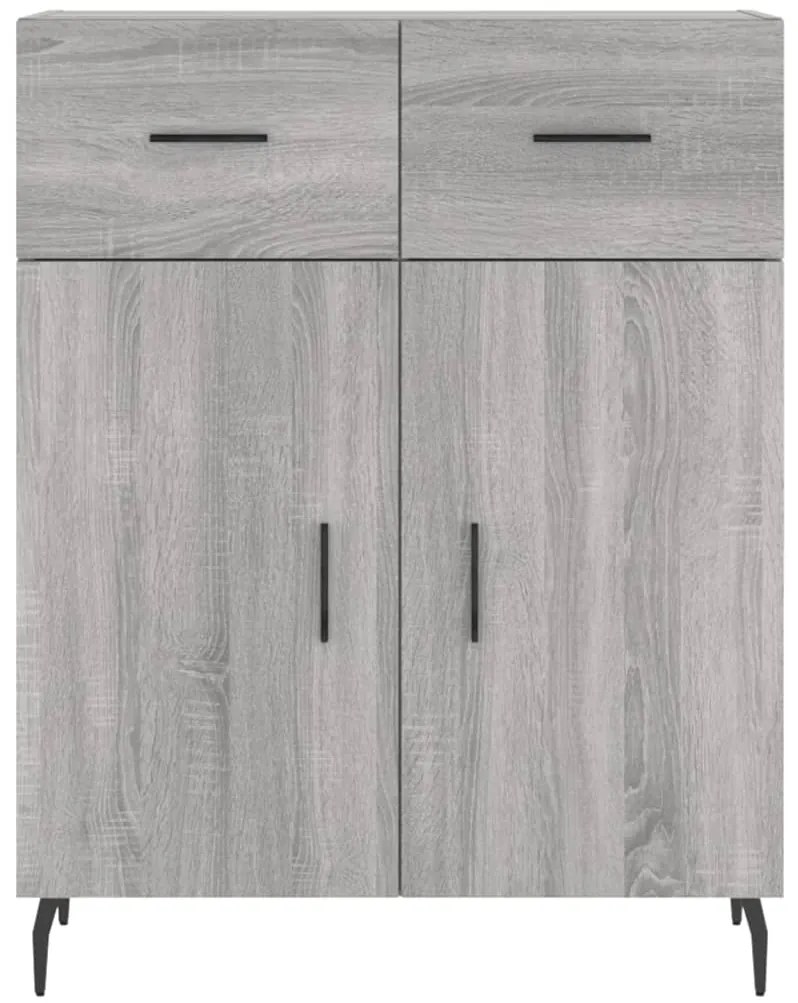 Armário alto 69,5x34x180 cm derivados de madeira sonoma cinza