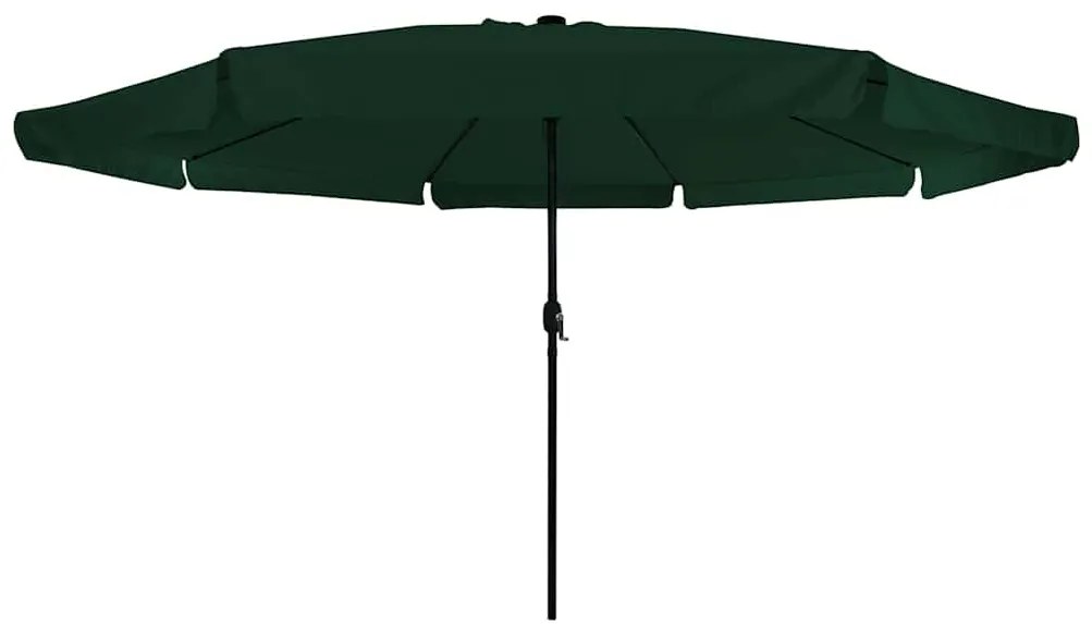 Guarda-Sol com Luzes LED 395 cm x 245 cm Verde
