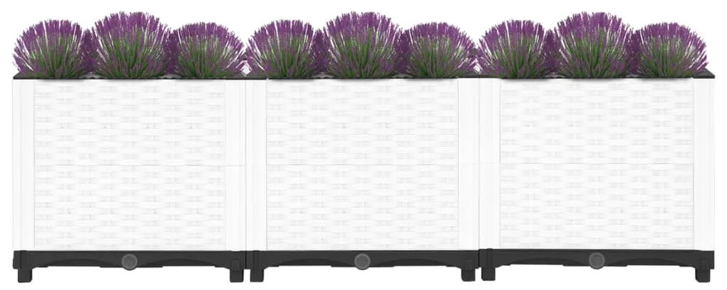 Canteiro elevado 120x40x38 cm polipropileno