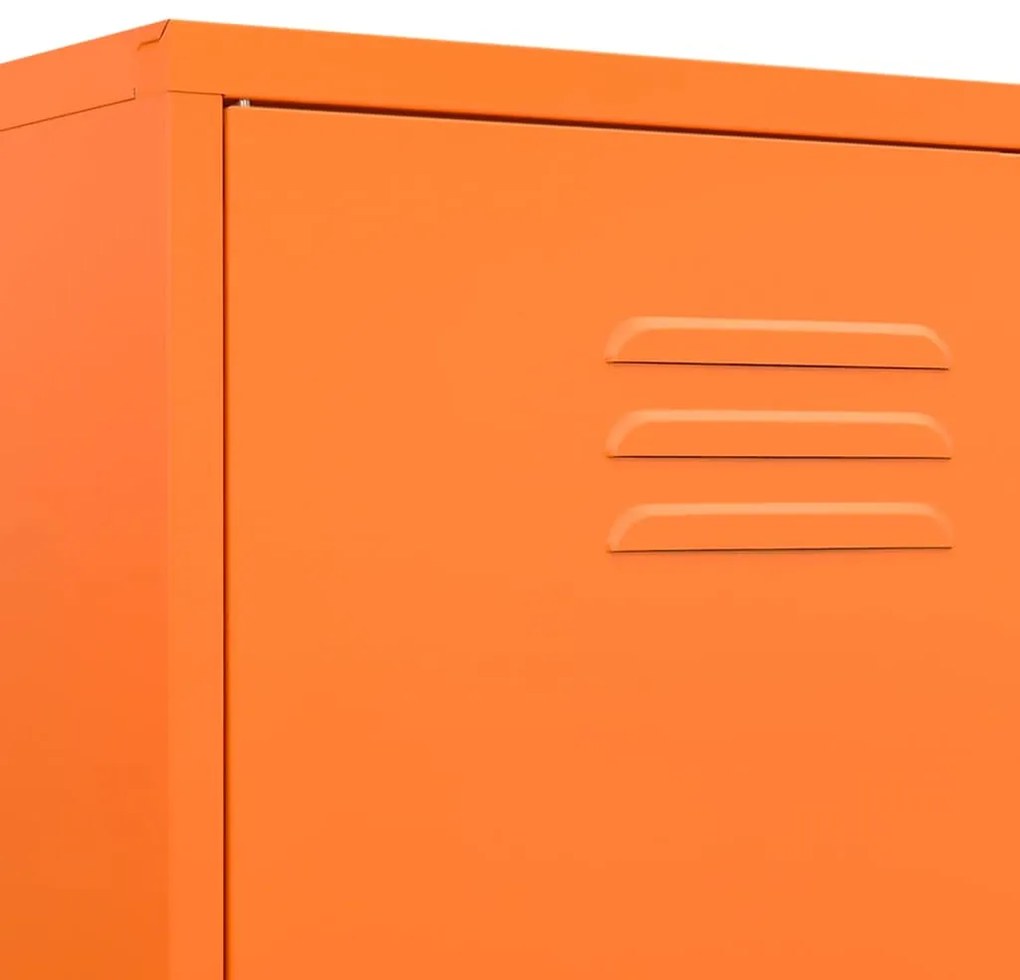 Roupeiro 90x50x180 cm aço laranja
