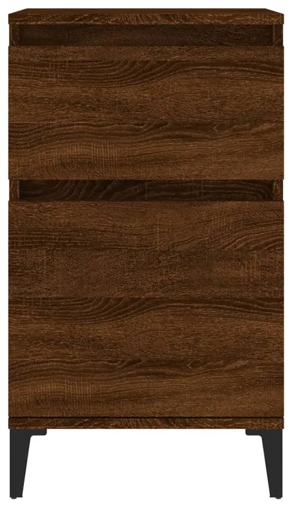 Mesas de cabeceira 2 pcs 40x35x70 cm cor carvalho castanho