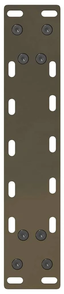 Pés para mesa de centro em aço natural, 2 peças, 40x (30-31) cm, aço
