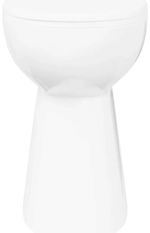 Sanita alta sem rebordo fecho suave cerâmica branco