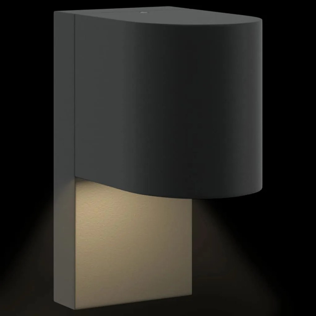 Luzes de Parede Externas Preto Aço Inoxidável IP44