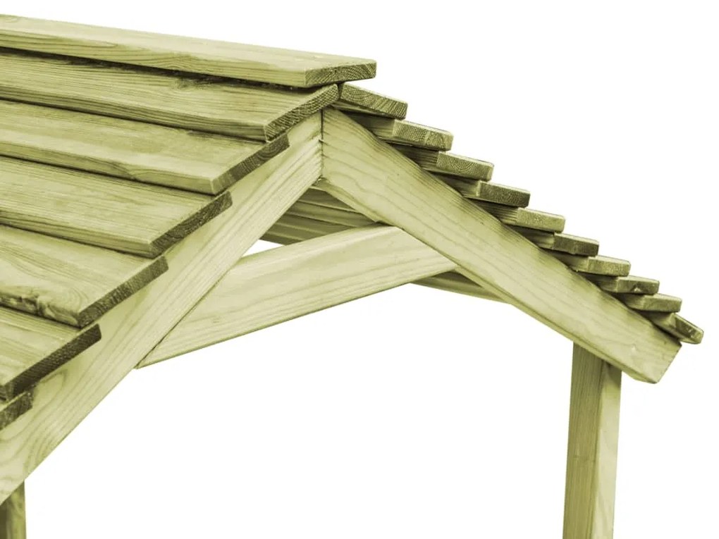 Casa de brincar exterior c/ caixa areia 128x120x145cm pinho