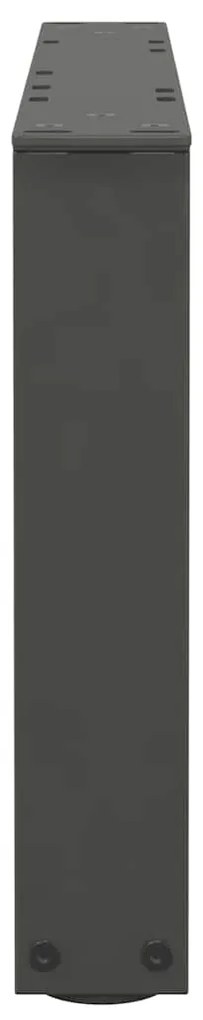Pés para mesa de centro em V, 2 peças, antracite, 50x(30-31,3) cm, aço