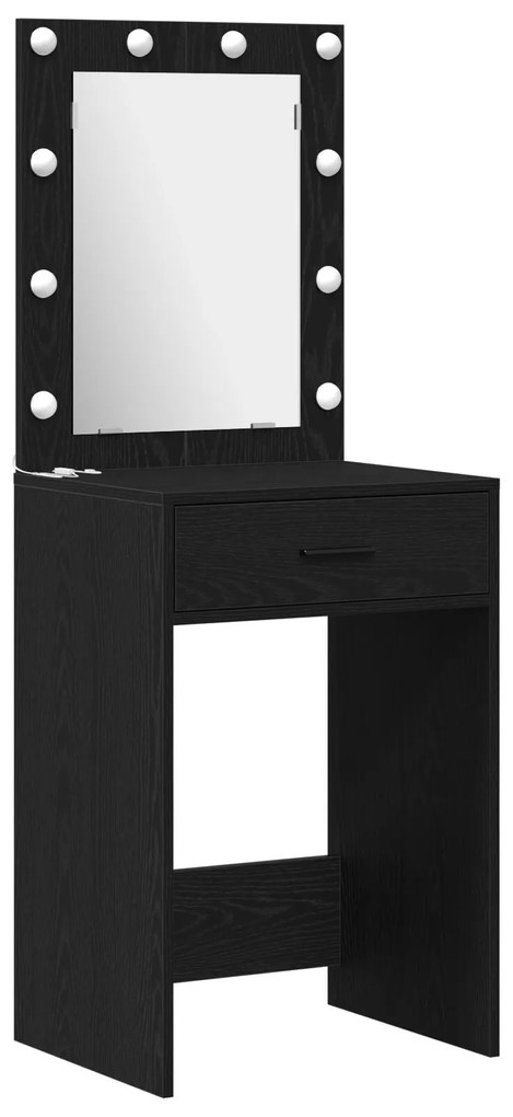 Conjunto de Maquilhagem de 3 Peças vidaXL com LED em Madeira Trabalhad