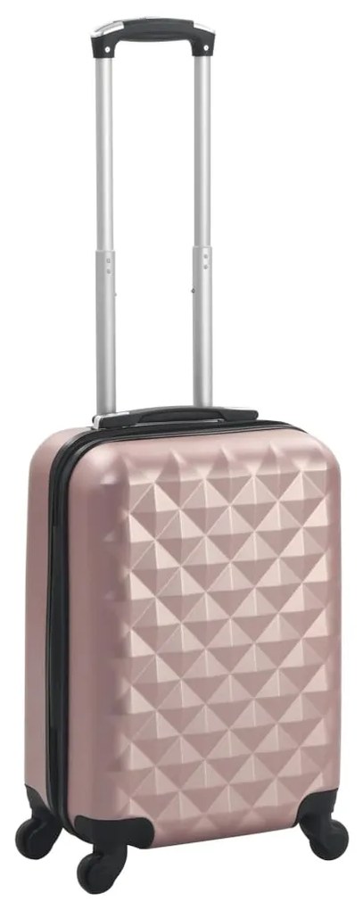 vidaXL Trólei em estojo rígido ABS rosa dourado