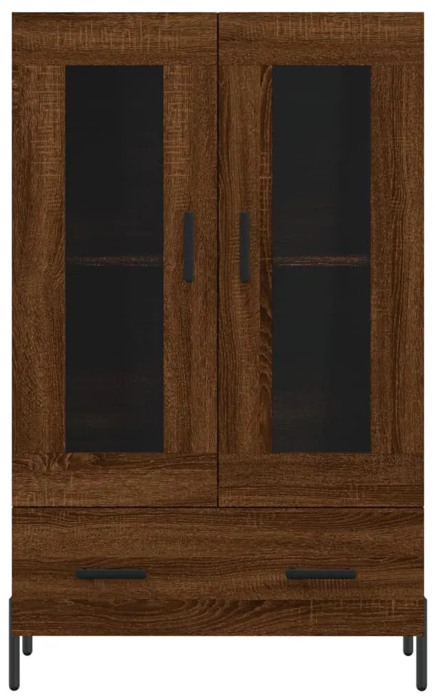 Armário alto derivados madeira 69,5x31x115 cm carvalho castanho