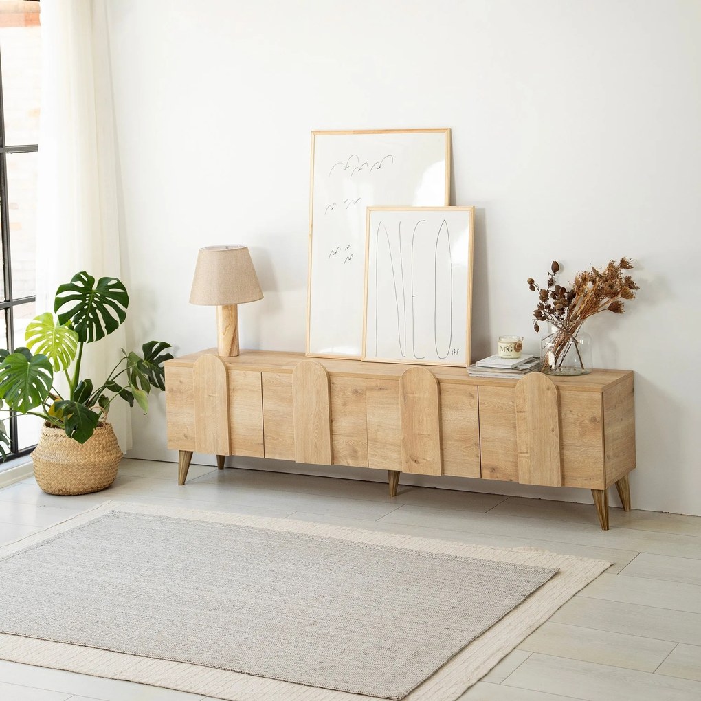 ****
Móvel TV New Line – Carvalho – 180 cm x 50 cm x 35 cm
**