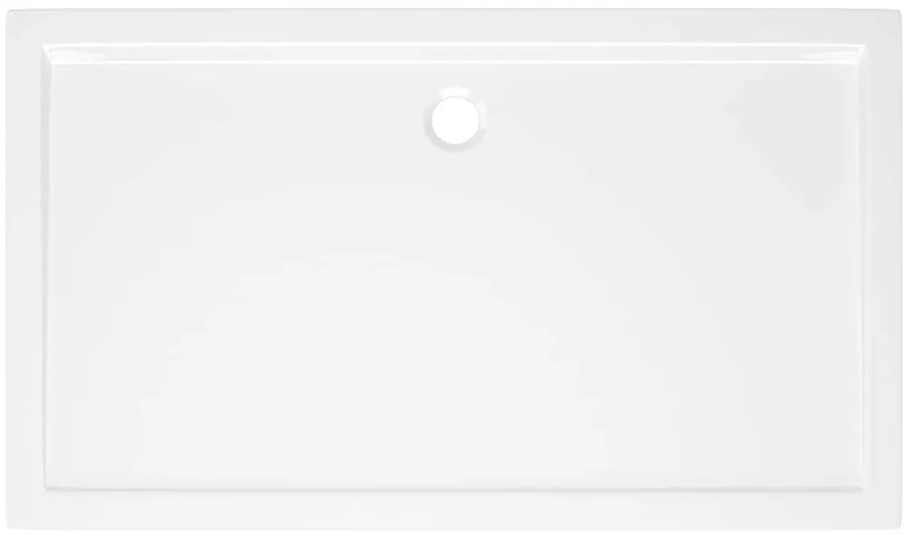 Base de chuveiro retangular 70x120 cm ABS branco