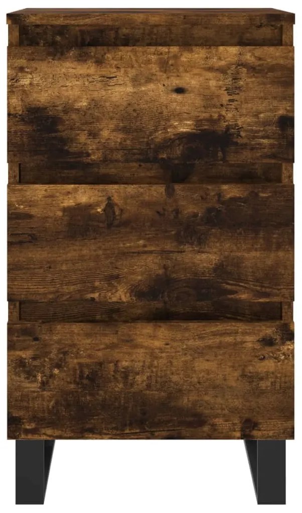 Mesas de cabeceira 2 pcs derivados de madeira carvalho fumado